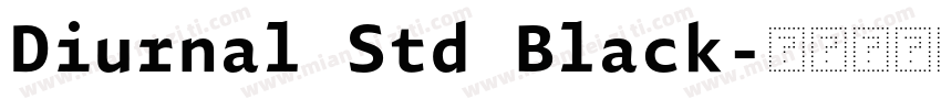 Diurnal Std Black字体转换